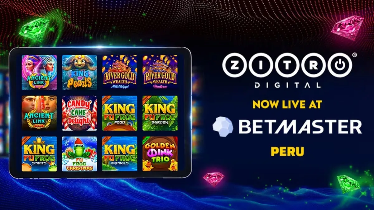 Zitro Digital and Betmaster Peru partnership artwork with game thumbnails